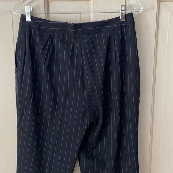 Etcetera black with purple pinstripe dress pants - Picture 4 of 4